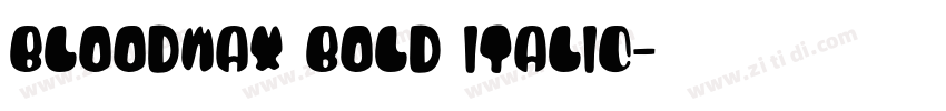 BloodWax Bold Italic字体转换